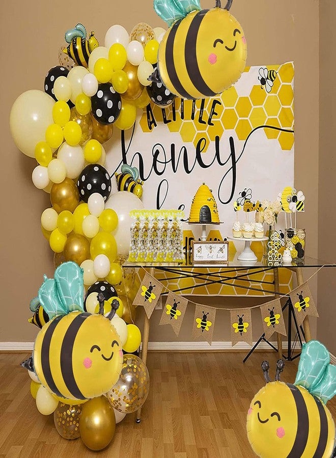 CSTYWC 50 Pieces Bee Party Treat Bags - Honey Cellophane Plastic Candy Goodie Favor Bags With 50 PCS Twist Ties for Birthday Party - Image 5